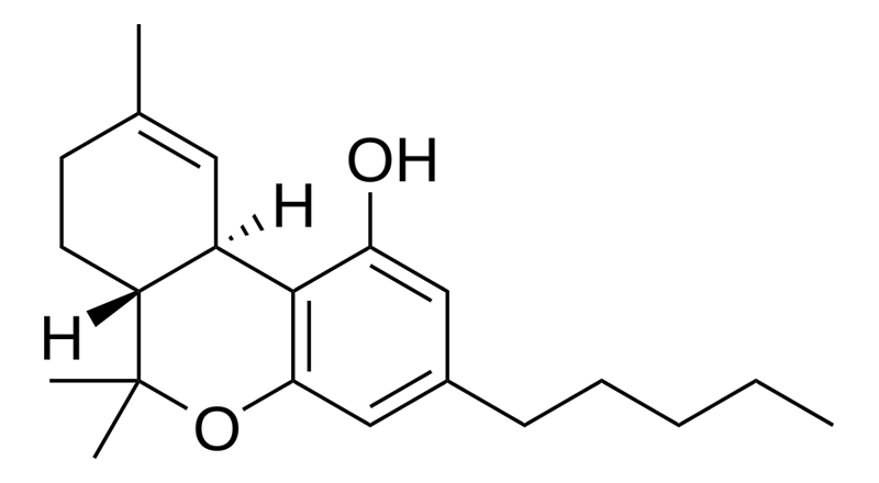 Marinol or Pharmaceutical THC molecular structure