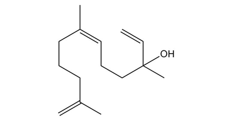 Nerolidol is a cannabis-based terpene.  This is the molecular structure of Nerolidol.