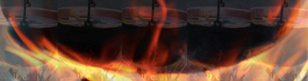 Preparation of Ayahuasca in a boiling pot. Exploring Ayahuasca and the Endocannabinoidome