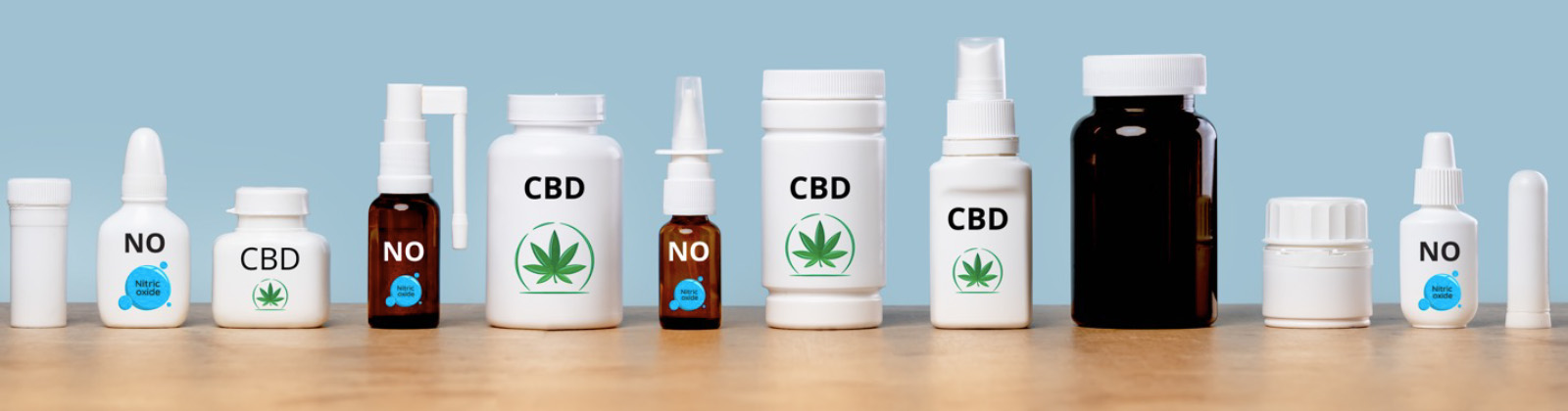 Nitric oxide nasal sprays and CBD tinctures and oils may have synergistic effects.